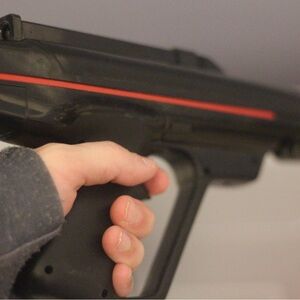 Black and Red Toy Laser Gun Antique Vintage Non Working